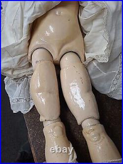 Antique German C. M. Bergmann Simon Halbig 28 Doll Bisque Head Composition Body