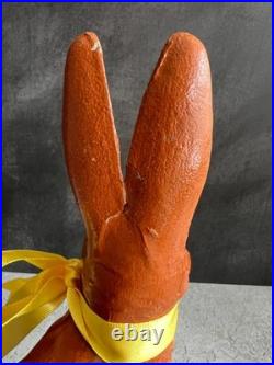 Antique German Candy Container Easter Bunny Papier Mache Rabbit Circa 1910