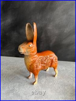 Antique German Candy Container Easter Bunny Papier Mache Rabbit Circa 1910