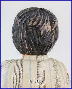 Antique German Carved Wood Doll ca1900