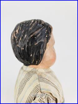 Antique German Carved Wood Doll ca1900