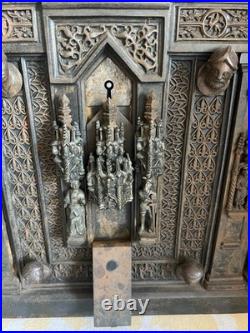 Antique German Cast Iron Strongbox Safe Gräflich Stolbergische Working Lock