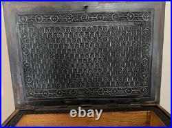 Antique German Cast Iron Strongbox Safe Gräflich Stolbergische Working Lock