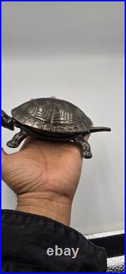 Antique German Cast Iron Tortoise Desk/Counter Bell Figural Novelty 7-9800
