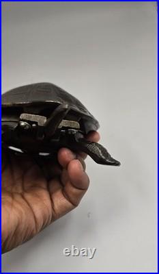 Antique German Cast Iron Tortoise Desk/Counter Bell Figural Novelty 7-9800