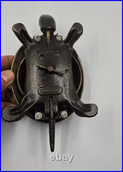Antique German Cast Iron Tortoise Desk/Counter Bell Figural Novelty 7-9800