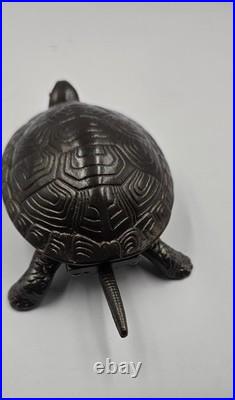 Antique German Cast Iron Tortoise Desk/Counter Bell Figural Novelty 7-9800