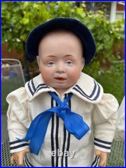 Antique German Character Doll by Gebrüder Knoch 205 tall 16.1 in