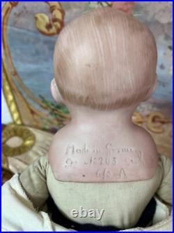 Antique German Character Doll by Gebrüder Knoch 205 tall 16.1 in