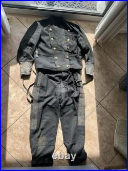 Antique German Chimney Sweep Uniform Jacket Pant Trouser 1800s Authentic Vintage