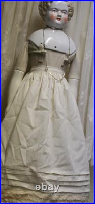 Antique German China Head 25 Inch