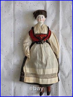 Antique German China head doll 12 1/4 inches tall