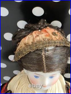 Antique German China head doll 12 1/4 inches tall
