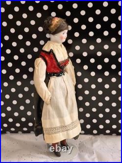 Antique German China head doll 12 1/4 inches tall