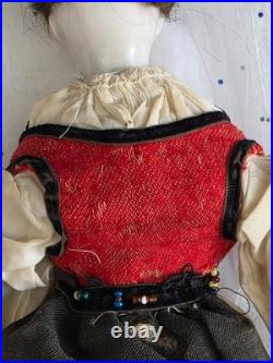 Antique German China head doll 12 1/4 inches tall Antique German China head doll 12 1/4 inches tall