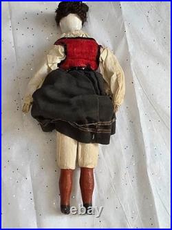Antique German China head doll 12 1/4 inches tall