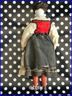 Antique German China head doll 12 1/4 inches tall