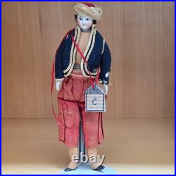 Antique German China head dollhouse doll larger size 83/8 tall