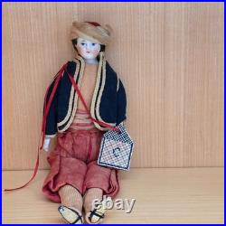 Antique German China head dollhouse doll larger size 83/8 tall