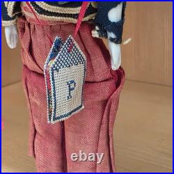 Antique German China head dollhouse doll larger size 83/8 tall