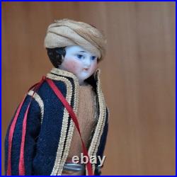 Antique German China head dollhouse doll larger size 83/8 tall