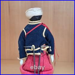 Antique German China head dollhouse doll larger size 83/8 tall