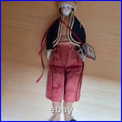 Antique German China head dollhouse doll larger size 83/8 tall