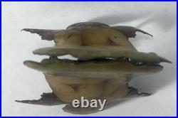 Antique German Christmas 2 Sided Candle Clip w Angel 1800s Tree Decor