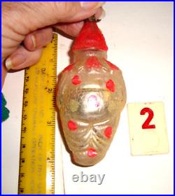 Antique German Christmas Clown Glass Ornament 2