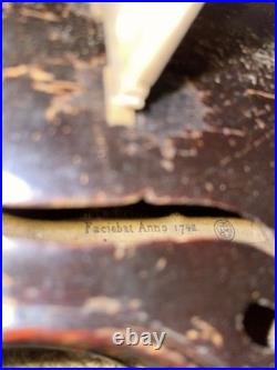 Antique German/Czech Stradivarius Copy Violin with Vintage Case & Bow Great Tone