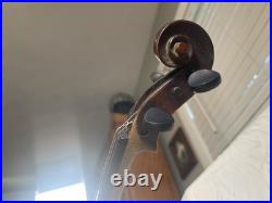 Antique German/Czech Stradivarius Copy Violin with Vintage Case & Bow Great Tone