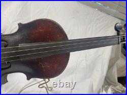 Antique German/Czech Stradivarius Copy Violin with Vintage Case & Bow Great Tone