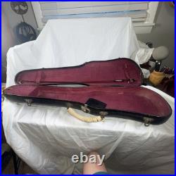 Antique German/Czech Stradivarius Copy Violin with Vintage Case & Bow Great Tone