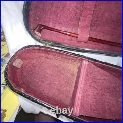 Antique German/Czech Stradivarius Copy Violin with Vintage Case & Bow Great Tone