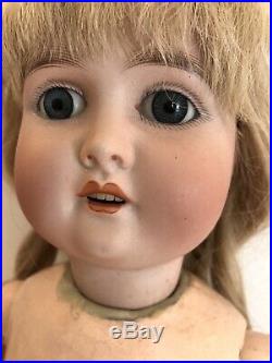 Antique German Doll 22 Adolf Wislizenus A. W. Special Bisque Head Doll