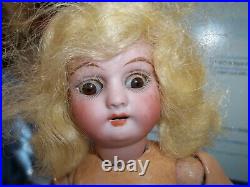 Antique German Doll 9 Bisque Head, Composite Body -Sleepy Eyes 69 0 H 5/0