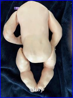 Antique German Doll Body 10 IN Baby Doll Body Composition Doll Body Bent Limb