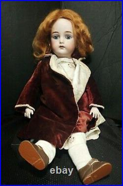 Antique German Doll Composition Bisque Kr Halbig 23 Original Sleep Eyes