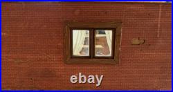 Antique German Doll House Kitchen Dining Room Blue/White Room Box WithContents