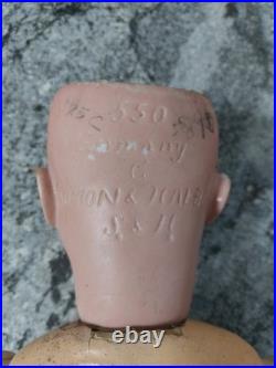 Antique German Doll Stamped 550 S&H Simon and Halbig Composition Body 22