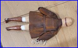 Antique German Dollhouse Doll Aviator Pilot HTF Original Jacket Molded Gloves