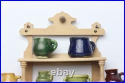 Antique German Dollhouse Erzgebirge Kitchen Wall Shelf Ceramic Pitcher Miniature