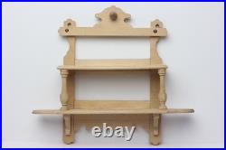 Antique German Dollhouse Erzgebirge Kitchen Wall Shelf Ceramic Pitcher Miniature