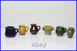 Antique German Dollhouse Erzgebirge Kitchen Wall Shelf Ceramic Pitcher Miniature