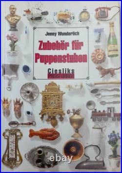 Antique German Dollhouse Gebruder Bing Enameled Brush Holder Miniature Antique German Dollhouse Gebruder Bing Enameled Brush Holder Miniature