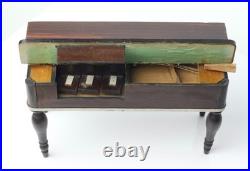 Antique German Dollhouse J. D. Kestner Biedermeier 1850's Pianoforte Miniature
