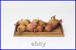 Antique German Dollhouse Tray of Turnips for Shop or Kitchen Miniature