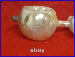 Antique German Double-sided indented Fantasy Early 1900s Glass Ornament Unusual