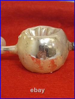 Antique German Double-sided indented Fantasy Early 1900s Glass Ornament Unusual