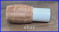 Antique German Dresden Christmas Ornament Barrel Candy Container